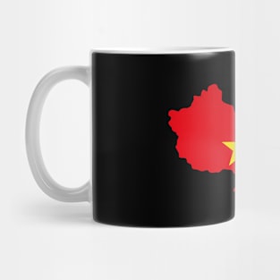 China Map Flag, I love China, Beautiful China Mug